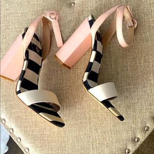 Mix NO. 6 ankle strap block heel